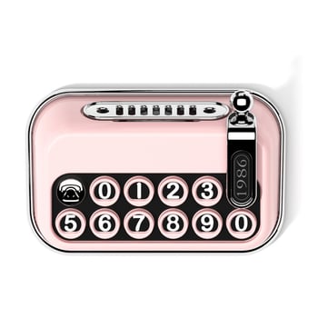 Typewriter inspiriran retro znak za parkiranje s aromaterapijom — novi kreativni auto ukras i pločica s telefonskim brojem za premještanje vozila