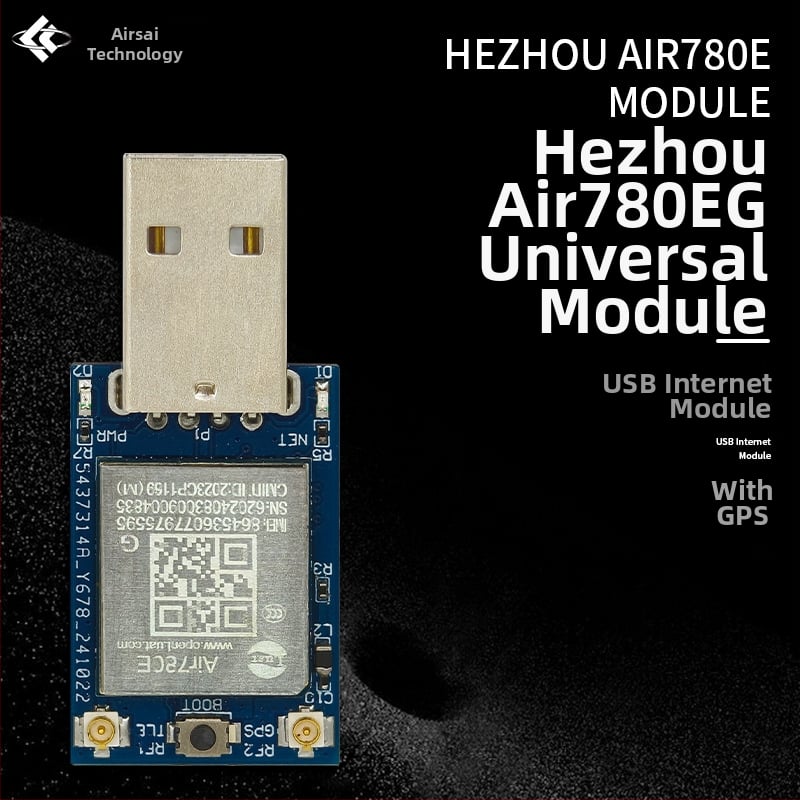 Air780E 4G USB interneta modulis ar GPS