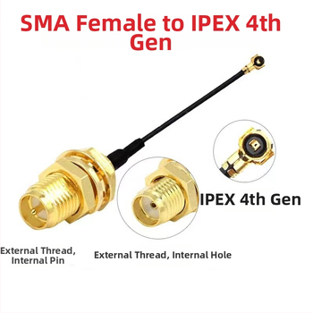 RF anténny adaptér kábel SMA na IPEX4, MS156, 50 Ω, SWR ≤1.5, zisk 28