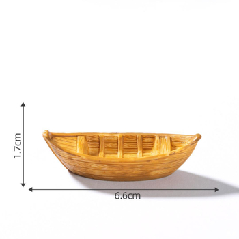 Мини плаващ модел лодка – реалистичен декоративен аксесоар за воден мини ландшафт и аквариум, DIY декор, материал: смола/пластмаса, за водни декорации