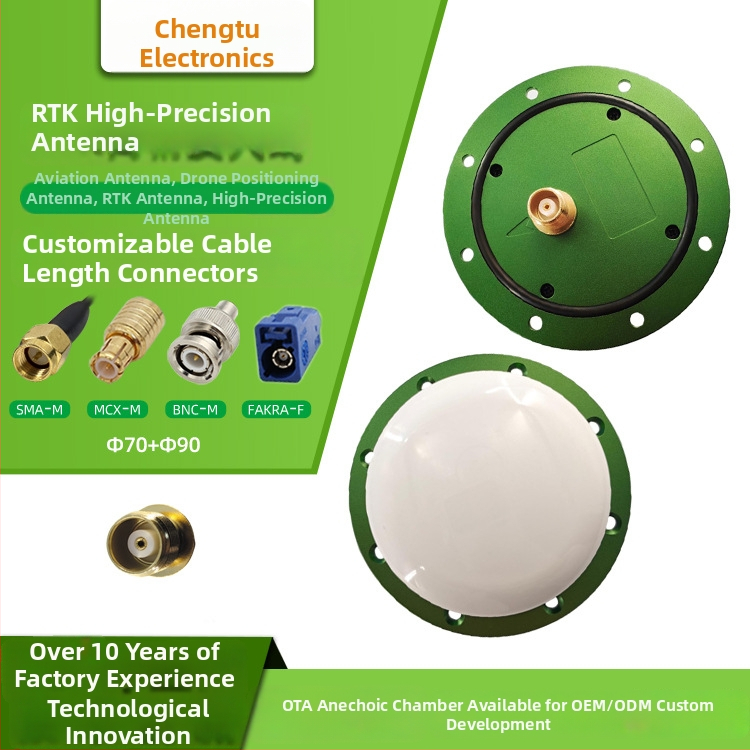RTK antena UAV navigācijai, Chengtuo HT-7090, augstas precizitātes, GPS/GLONASS/BeiDou/Galileo joslas