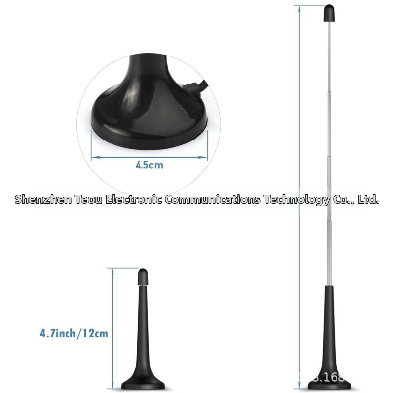 Qiyuntong FM DAB TV stieņa antena HiFi AV uztvērējam ar sūkšanas vāciņu