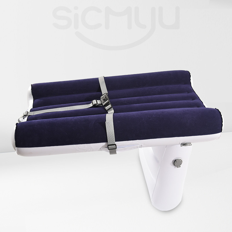 Ceļojumu bērnu gulta automašīnai ar automātisku uzpūšanu, izturīgs PVC, universāla saderība