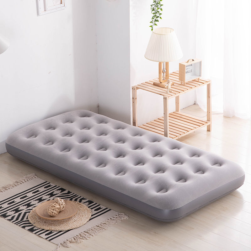 Išpūstama lova namų naudojimui, viengulė sulankstoma lova, dvigubai sustiprinta, nešiojama lauko naudojimui, paviršius iš kompozicinės medžiagos