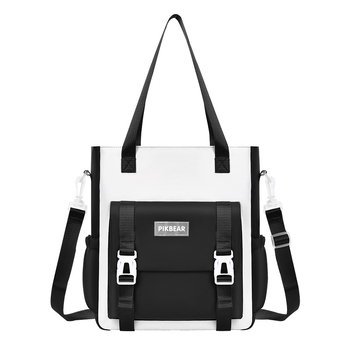 Unisex školska torba s crossbody dizajnom, ultra lagana PU, prozračna i vodootporna, za osnovnu i srednju školu