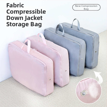 Θήκη αποθήκευσης πουπουλένιου παλτό, κυβοειδούς σχήματος, ύφασμα μνήμης, πολυλειτουργική, κατάλληλη για ταξίδια