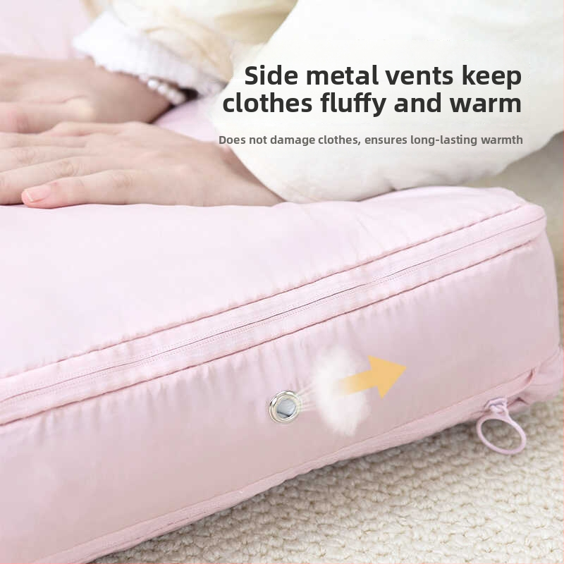 Θήκη αποθήκευσης πουπουλένιου παλτό, κυβοειδούς σχήματος, ύφασμα μνήμης, πολυλειτουργική, κατάλληλη για ταξίδια