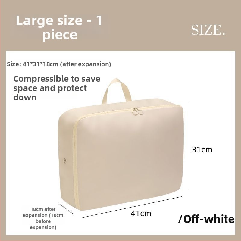 Θήκη αποθήκευσης πουπουλένιου παλτό, κυβοειδούς σχήματος, ύφασμα μνήμης, πολυλειτουργική, κατάλληλη για ταξίδια