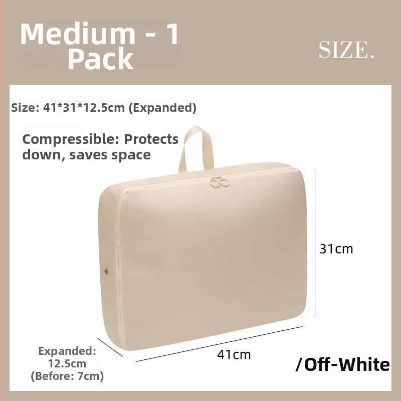 Θήκη αποθήκευσης πουπουλένιου παλτό, κυβοειδούς σχήματος, ύφασμα μνήμης, πολυλειτουργική, κατάλληλη για ταξίδια