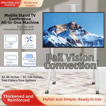 Jihui R-sērijas mobilais televizora statīvs (R10/R12) ar dzelzs stiprinājumu, slodzes jauda 15 kg un vairāk, pilnībā automātiska regulēšana