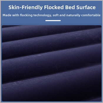 Orinis pripučiamas čiužinys iš PVC su flokavimo danga, maksimali apkrova 500 kg, svoris 0,5 kg, kilmė Yiwu