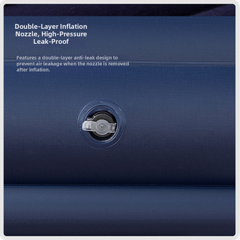 Orinis pripučiamas čiužinys iš PVC su flokavimo danga, maksimali apkrova 500 kg, svoris 0,5 kg, kilmė Yiwu