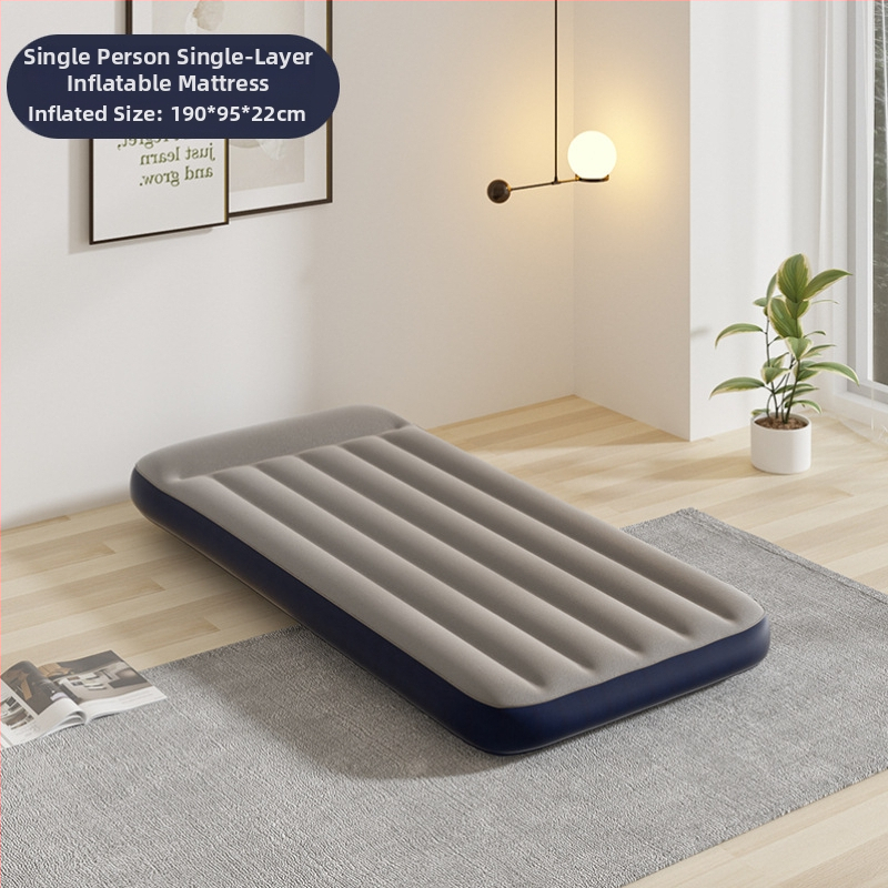 Orinis pripučiamas čiužinys iš PVC su flokavimo danga, maksimali apkrova 500 kg, svoris 0,5 kg, kilmė Yiwu