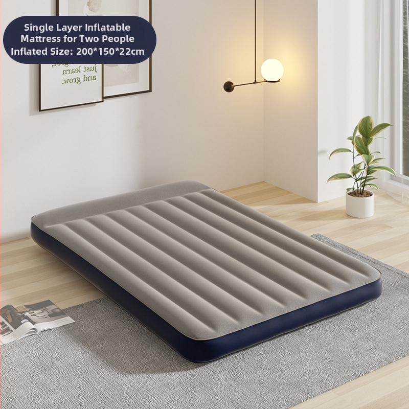 Orinis pripučiamas čiužinys iš PVC su flokavimo danga, maksimali apkrova 500 kg, svoris 0,5 kg, kilmė Yiwu