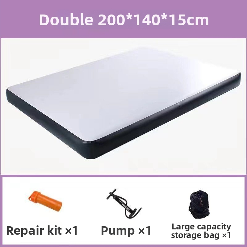 Automobilio priekinės eilės pripučiamas lova su integruotu dalijimosi dizainu vairuotojui ir keleiviui, PVC hamakos paviršius, apkrova 300 kg