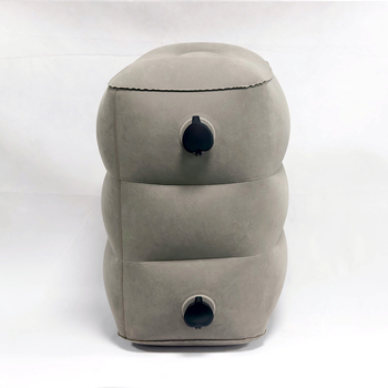 Pūšams ceļojumu kāju balsts, PVC flocking materiāls, lielā diametra dubultā ventile, 0,4 mm biezums, 0,4 kg svars