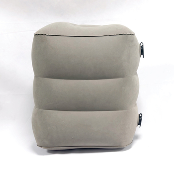 Pūšams ceļojumu kāju balsts, PVC flocking materiāls, lielā diametra dubultā ventile, 0,4 mm biezums, 0,4 kg svars