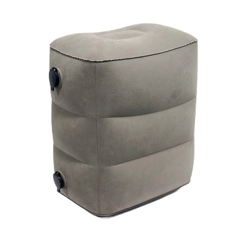 Pūšams ceļojumu kāju balsts, PVC flocking materiāls, lielā diametra dubultā ventile, 0,4 mm biezums, 0,4 kg svars