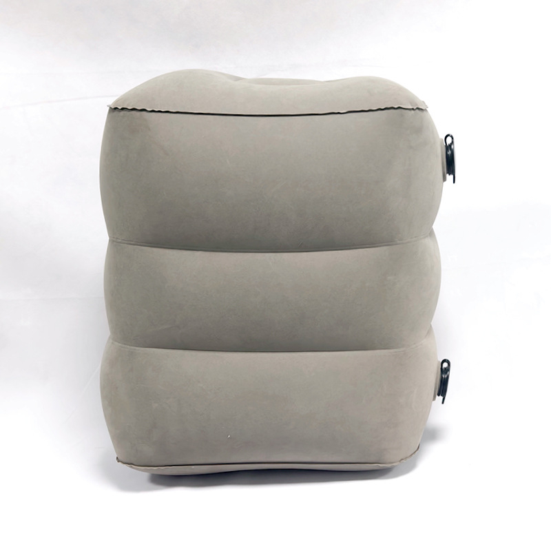 Pūšams ceļojumu kāju balsts, PVC flocking materiāls, lielā diametra dubultā ventile, 0,4 mm biezums, 0,4 kg svars