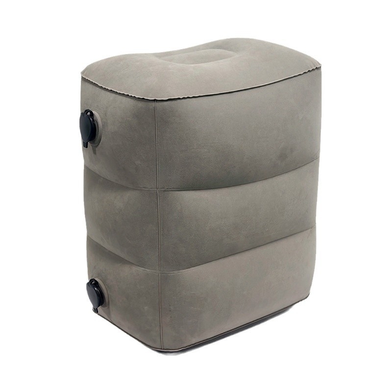 Pūšams ceļojumu kāju balsts, PVC flocking materiāls, lielā diametra dubultā ventile, 0,4 mm biezums, 0,4 kg svars