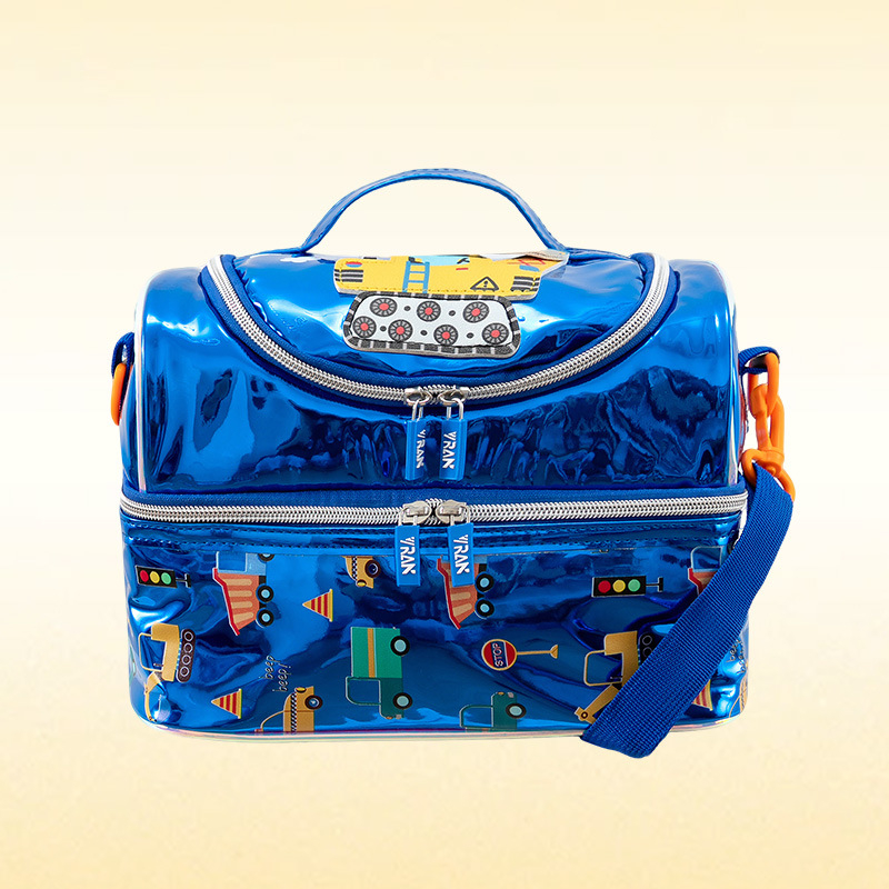 Animirana crossbody izolirana torba za ručak za osnovnoškolce – Oxford plat, podstava od poliestera, vodootporna i izolirana, unisex, jesen 2025