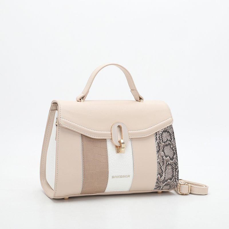 Geantă crossbody din PU • formă orizontal pătrată • închidere cu lacăt (interior: buzunare: buzunar ascuns cu fermoar, buzunar pentru telefon, buzunar pentru ID, buzunar laminat cu fermoar, buzunar pentru cameră • toamna 2025)