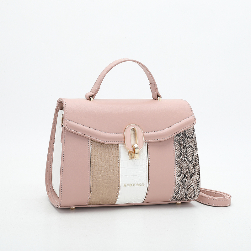 Geantă crossbody din PU • formă orizontal pătrată • închidere cu lacăt (interior: buzunare: buzunar ascuns cu fermoar, buzunar pentru telefon, buzunar pentru ID, buzunar laminat cu fermoar, buzunar pentru cameră • toamna 2025)