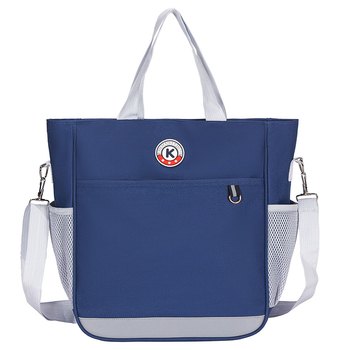 Torba za dopunske nastave, velika kapaciteta, Oxford tkanina, crossbody torba za učenike osnovne i srednje škole, s tiskanim logom i reflektivnom sigurnošću noću