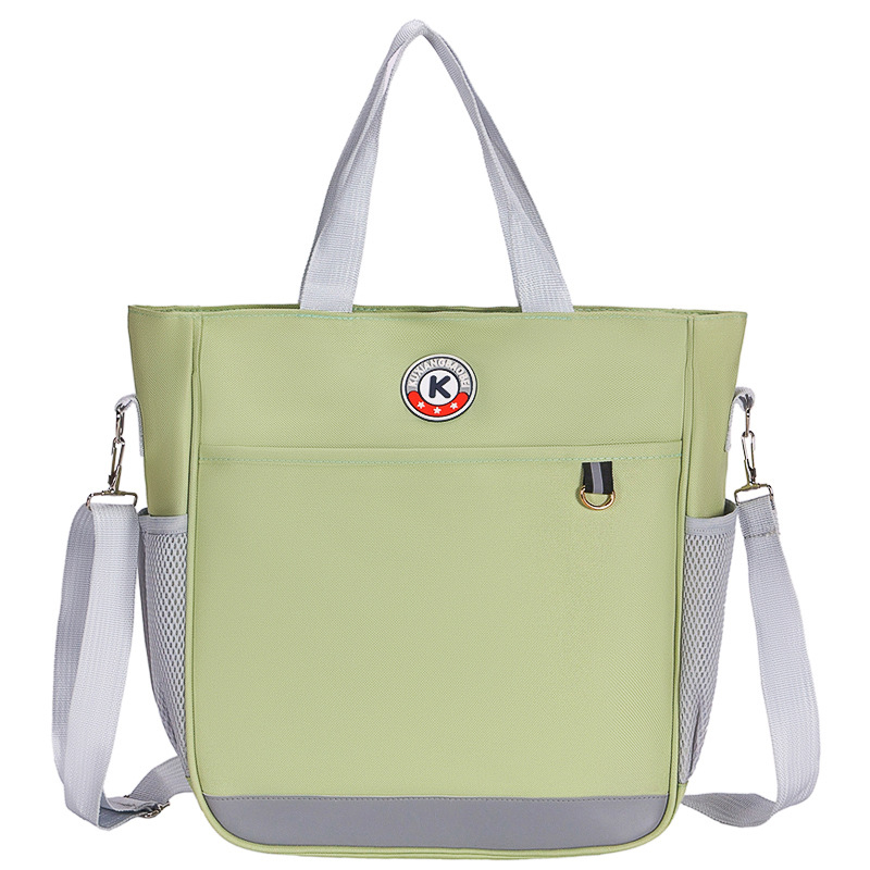 Torba za dopunske nastave, velika kapaciteta, Oxford tkanina, crossbody torba za učenike osnovne i srednje škole, s tiskanim logom i reflektivnom sigurnošću noću