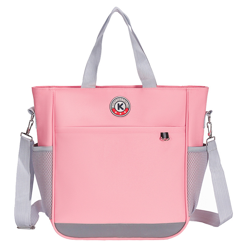 Torba za dopunske nastave, velika kapaciteta, Oxford tkanina, crossbody torba za učenike osnovne i srednje škole, s tiskanim logom i reflektivnom sigurnošću noću