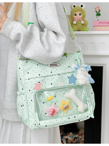 Neilona plecu soma skolēniem, viļņveidīgā punktu raksts, viegla, ar neilona oderi, piemērota pamatskolai