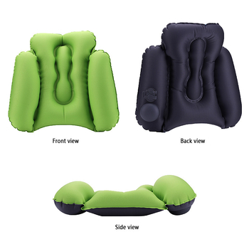 Gaisa ceļojumu spilvens - Materiāls: 50D poliestera šķiedra + TPU pārklājums; Modelis: MXZ-035; Stils: trapecveida, vienkāršs un pārnēsājams; Svars: 135 g; OEM: pielāgojams