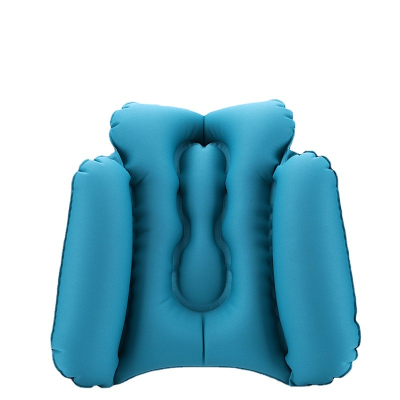 Gaisa ceļojumu spilvens - Materiāls: 50D poliestera šķiedra + TPU pārklājums; Modelis: MXZ-035; Stils: trapecveida, vienkāršs un pārnēsājams; Svars: 135 g; OEM: pielāgojams