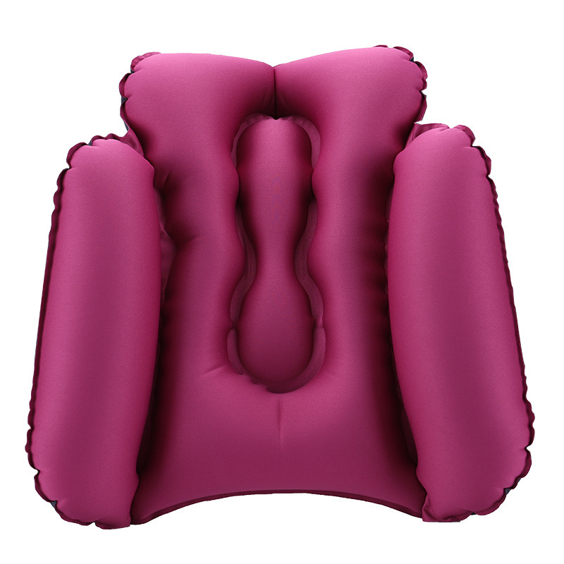 Gaisa ceļojumu spilvens - Materiāls: 50D poliestera šķiedra + TPU pārklājums; Modelis: MXZ-035; Stils: trapecveida, vienkāršs un pārnēsājams; Svars: 135 g; OEM: pielāgojams