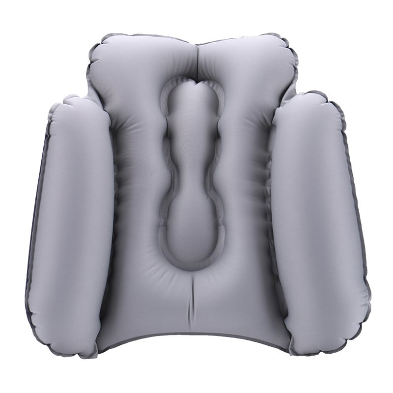 Gaisa ceļojumu spilvens - Materiāls: 50D poliestera šķiedra + TPU pārklājums; Modelis: MXZ-035; Stils: trapecveida, vienkāršs un pārnēsājams; Svars: 135 g; OEM: pielāgojams