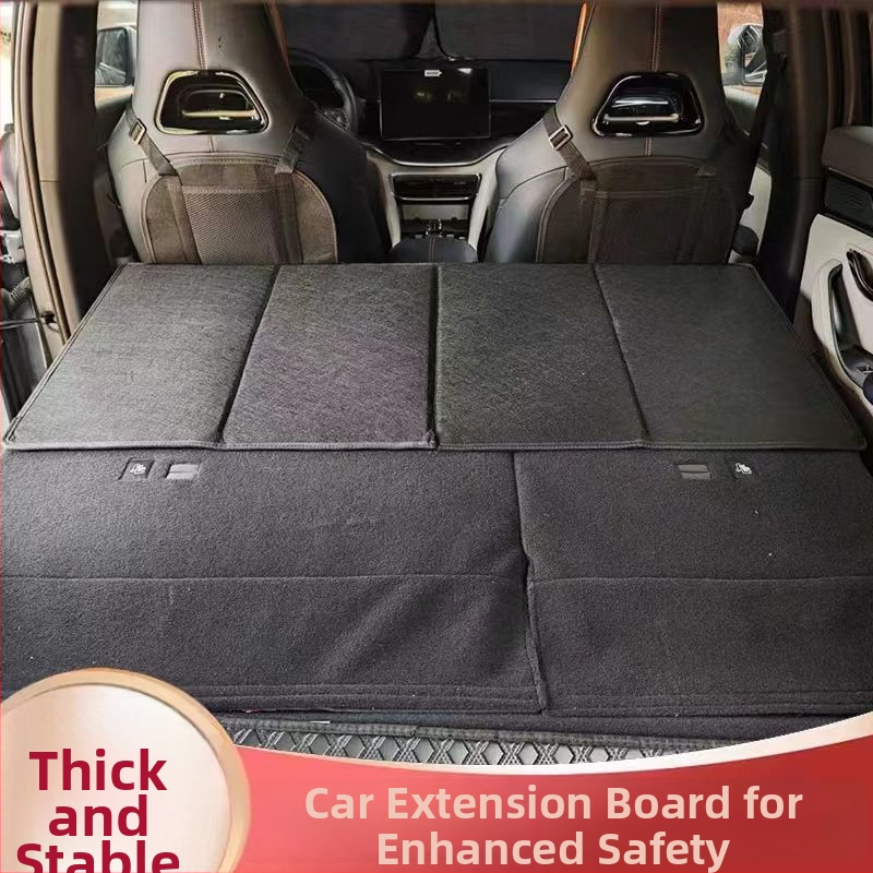 Skladaný kempingový matrac do auta s predĺžením zadného matraca — univerzálne uchytenie, flocking materiál, bez nafukovania, maximálna nosnosť 11 kg
