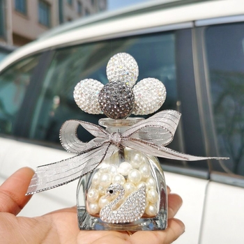 Διακοσμητικό εσωτερικού αυτοκινήτου με μπαλόνι εξομολόγησης και φιάλη αρώματος με διαμάντι, μοντέρνο στυλ, υλικό: πολύχρωμο γλάσο, παραγγελία κατά παραγγελία, αρωματοθεραπεία, μάρκα YUDIE