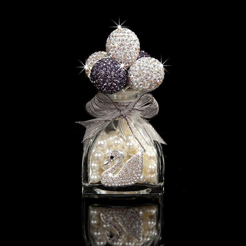 Διακοσμητικό εσωτερικού αυτοκινήτου με μπαλόνι εξομολόγησης και φιάλη αρώματος με διαμάντι, μοντέρνο στυλ, υλικό: πολύχρωμο γλάσο, παραγγελία κατά παραγγελία, αρωματοθεραπεία, μάρκα YUDIE