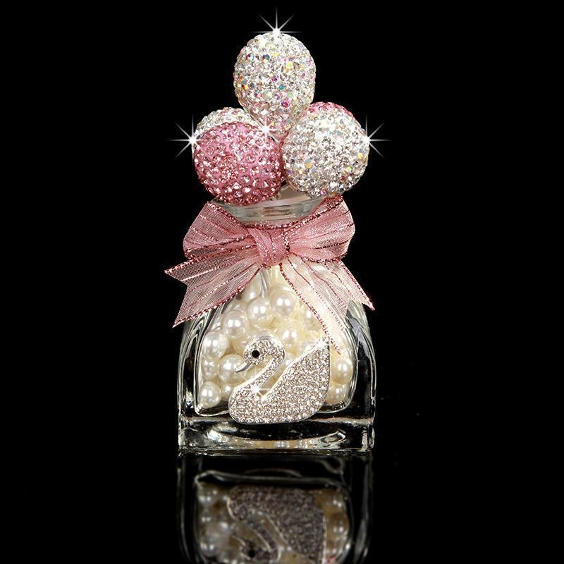 Διακοσμητικό εσωτερικού αυτοκινήτου με μπαλόνι εξομολόγησης και φιάλη αρώματος με διαμάντι, μοντέρνο στυλ, υλικό: πολύχρωμο γλάσο, παραγγελία κατά παραγγελία, αρωματοθεραπεία, μάρκα YUDIE