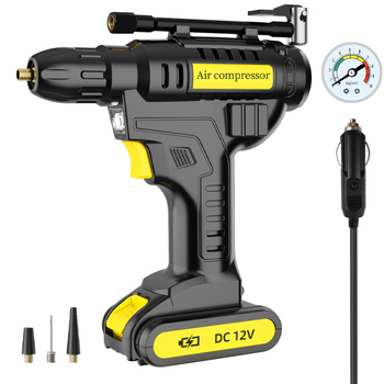 Bežični auto napuhivač guma s litijskom baterijom, 12V, 120W, 35 L/min, digitalni zaslon