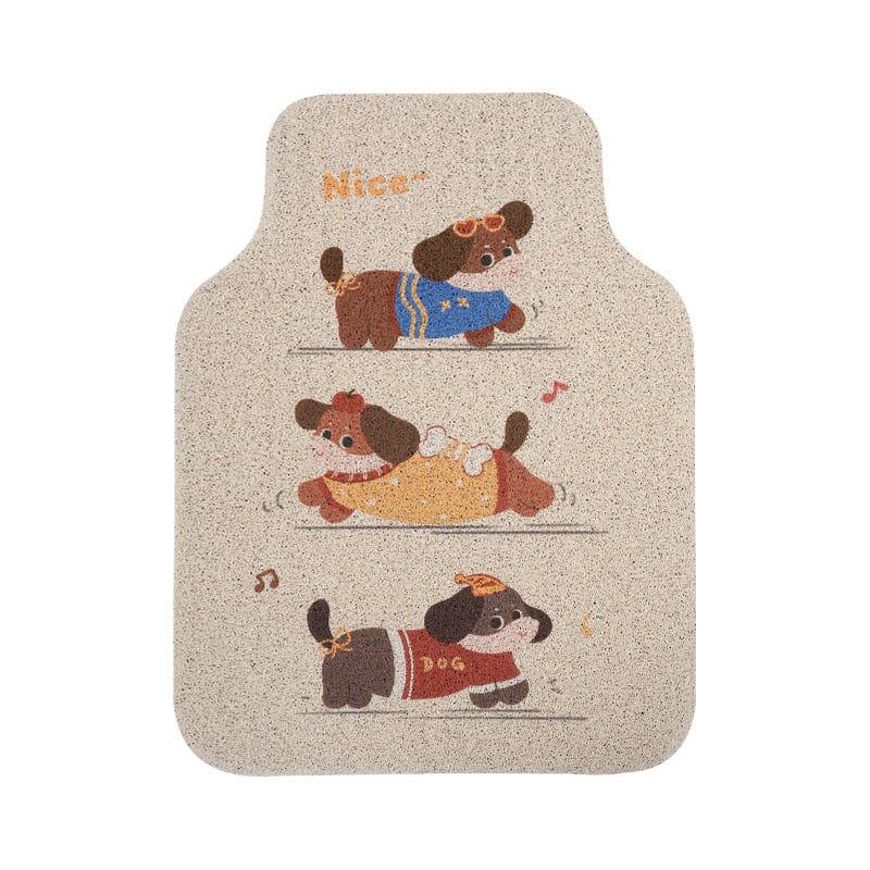 Automašīnas grīdas paklāji Silk-Circle materiāls, Yu Cen zīmols, universāla saderība, logotipa drukas pielāgošana