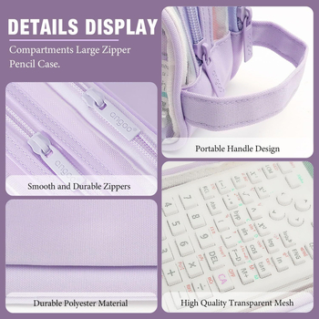 Θήκη μολυβιών από πλέγμα - διπλού στρώματος, μεγάλη χωρητικότητα, κατάλληλη για όλους