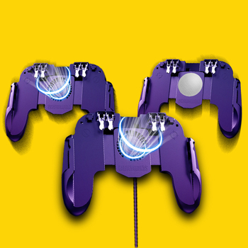 Controler mobil H9 cu design pentru șase degete, răcire integrată, țintire ultra-rapidă, conectare wireless pentru iOS și Android