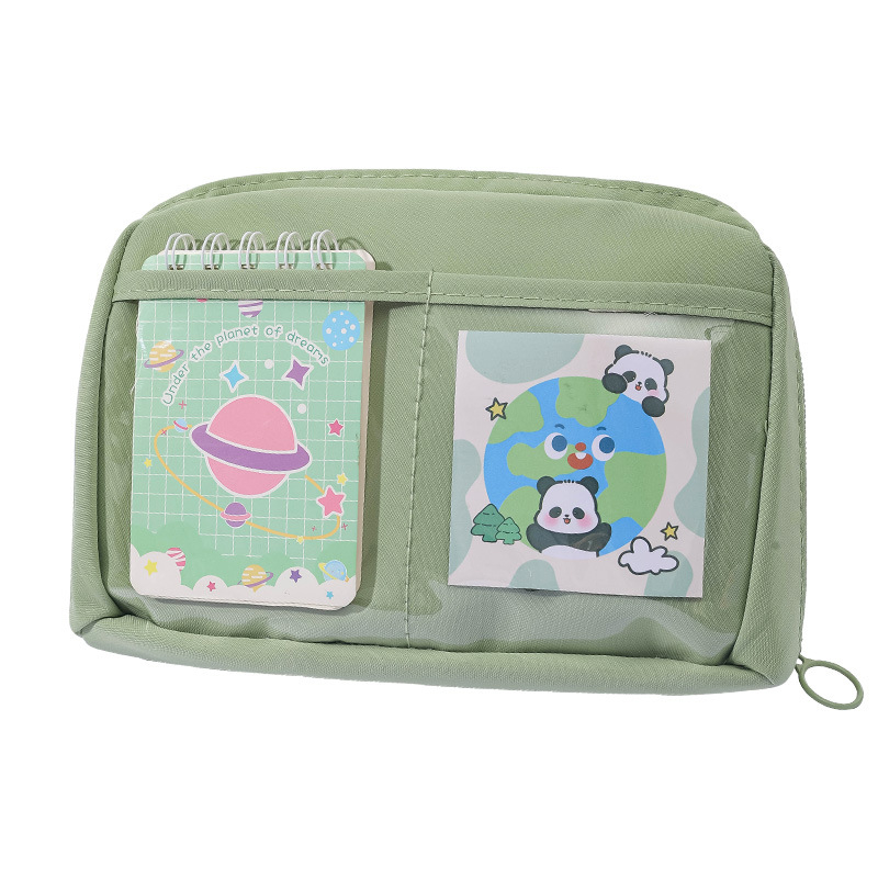 Xinze θήκη μολυβιών από πολυεστέρα, 12 διαμερίσματα, μεγάλη χωρητικότητα, σε κορεατικό στυλ