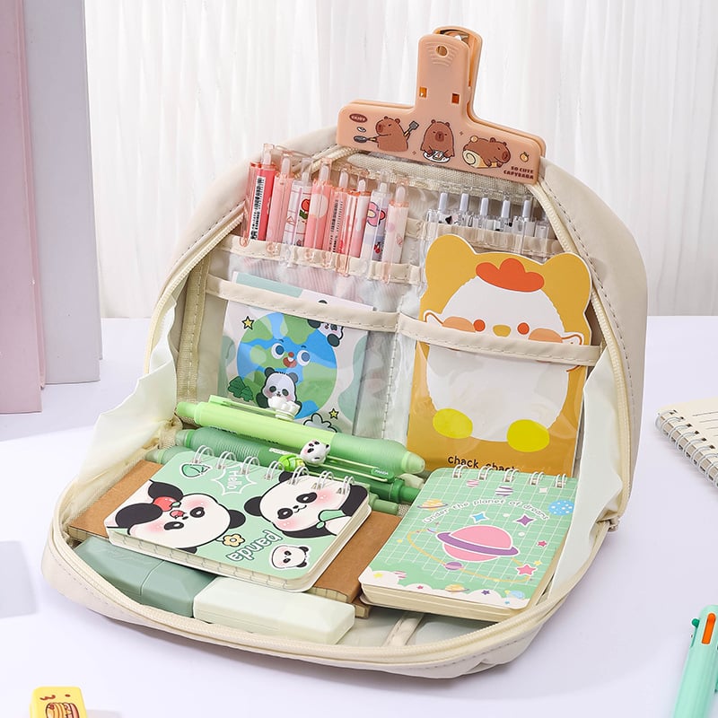 Xinze θήκη μολυβιών από πολυεστέρα, 12 διαμερίσματα, μεγάλη χωρητικότητα, σε κορεατικό στυλ