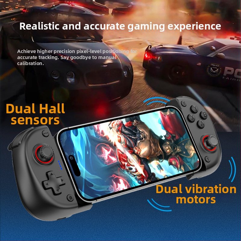 X3 bezdrôtový Bluetooth ovládač hry s Type-C, vibráciou – kompatibilný s telefónmi, PC, Switch a PlayStation