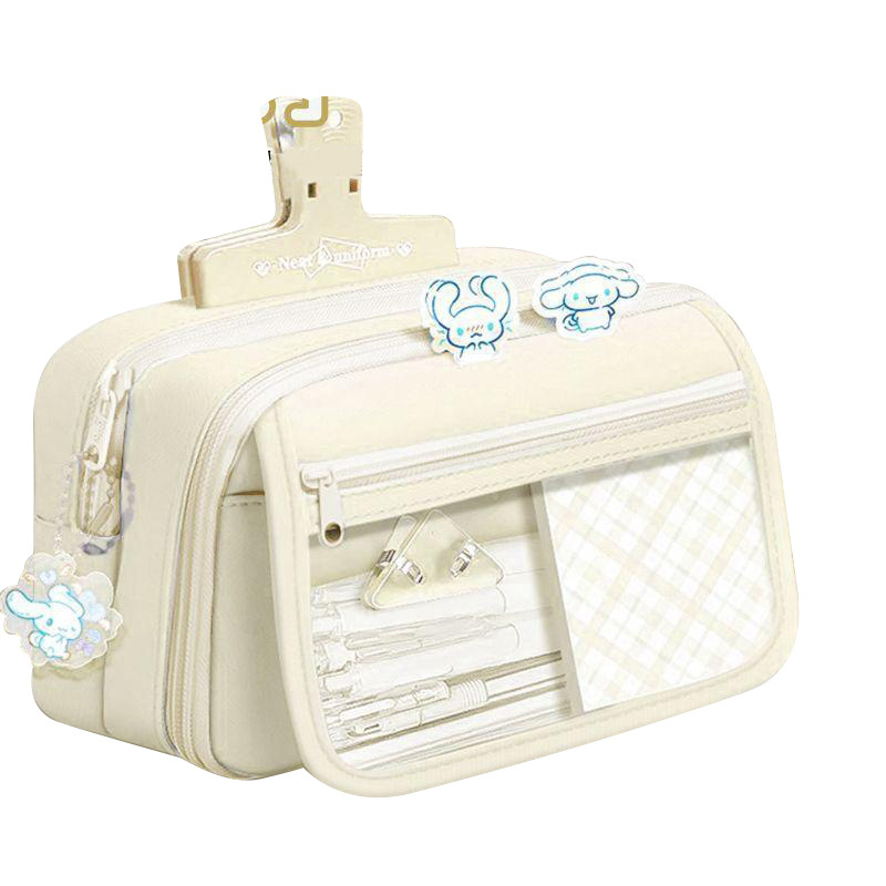 Καμβά κασετίνα μολυβιών εννέα στρωμάτων με πολλαπλές θήκες για μαθητές γυμνασίου και λυκείου