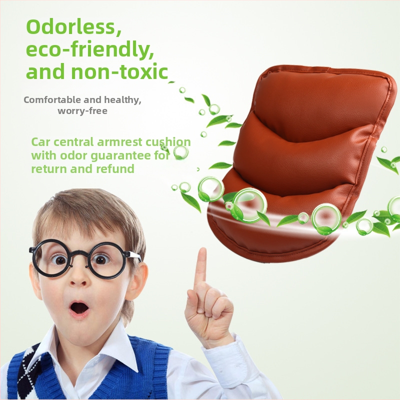 Kožená opierka pod lakťom, zosilnený dizajn, s tlačeným logom, 110 g