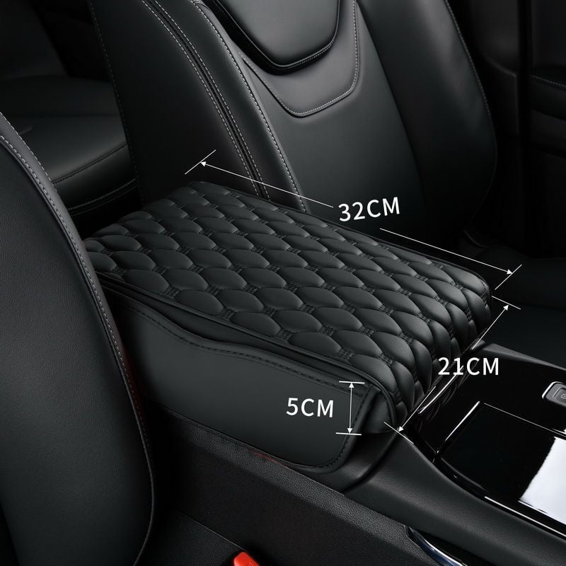 Автомобилен подлакътник: усилваща подложка, чанта за съхранение и кутия за салфетки – 3-in-1; PVC; универсален модел; персонализиране налично