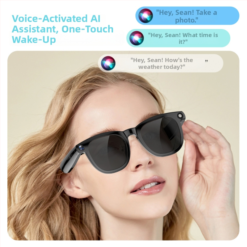 Js01Pro Pametne AI naočale — 8MP kamera, 16GB pohrane, baterija 270mAh, težina 46g, na glavu